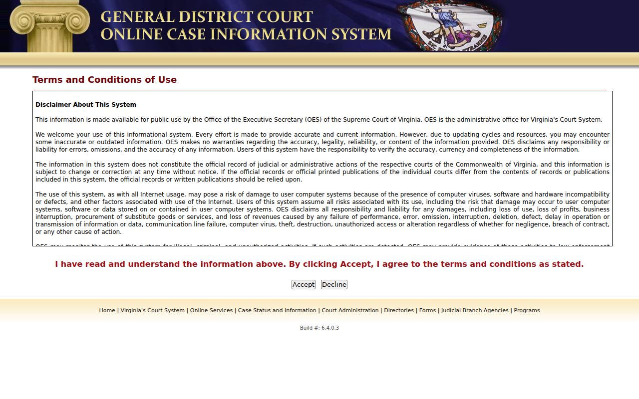 Alleghany County General District criminal case search